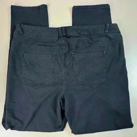 Lane Bryant Black Jegging Zip Front Ankle Pants Stretch Straight Leg Women’s 18 - Picture 11 of 13